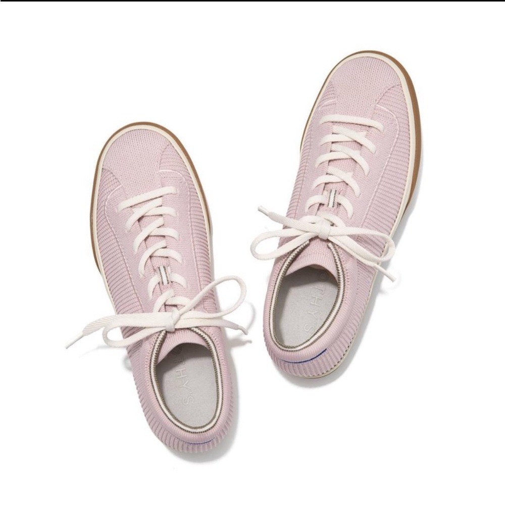 Rothy’s Lilac Lace Up Sneakers Size 9